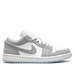 Air Jordan 1 Low "White/Wolf Grey" (Women's)