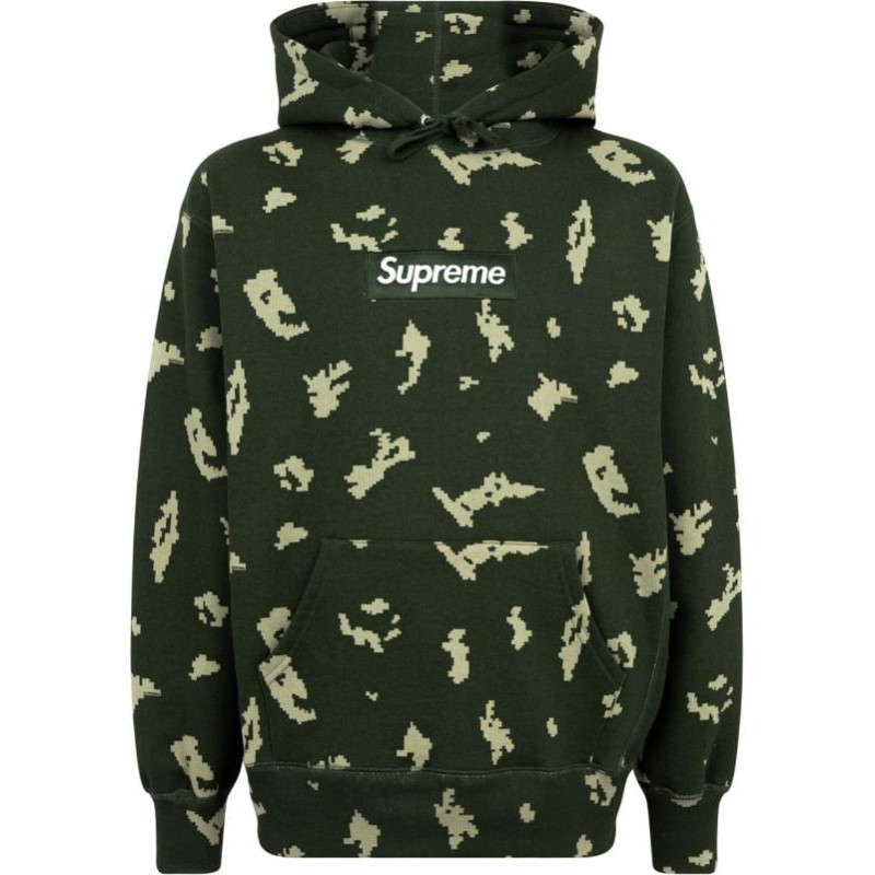 Supreme Box Logo hoodie Green Russian Camo