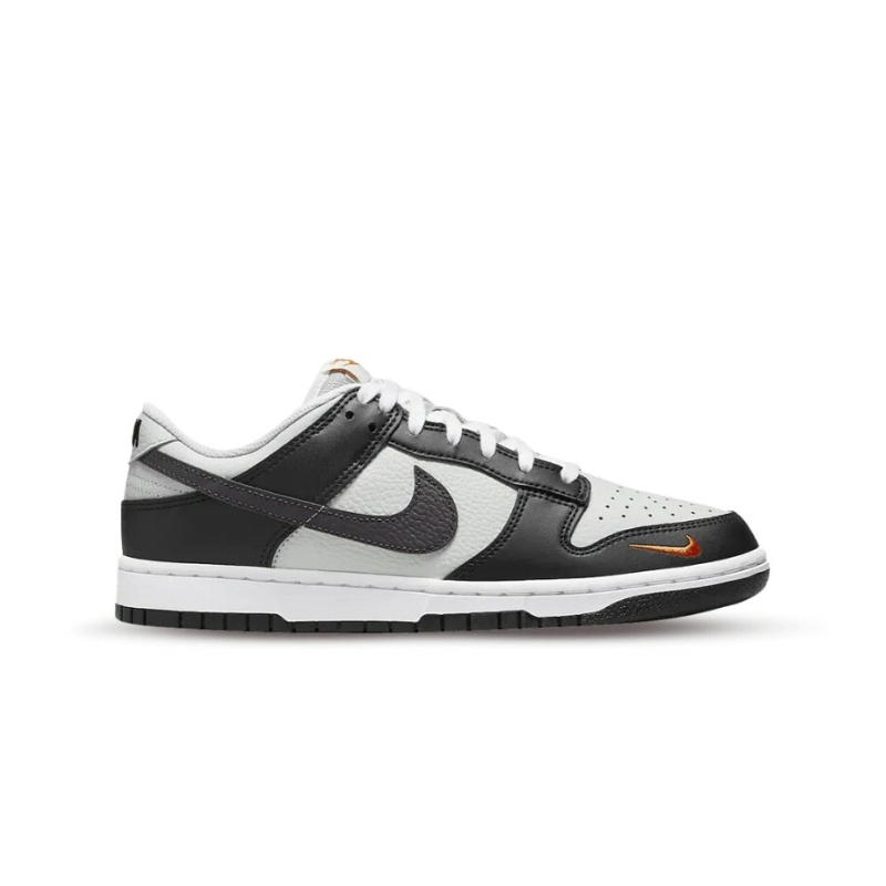 Nike Dunk Low Black Total Orange Mini Swoosh